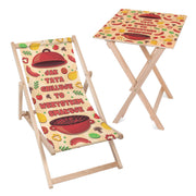 Deck Chair and Table Set Dad is Grilling for Everyone