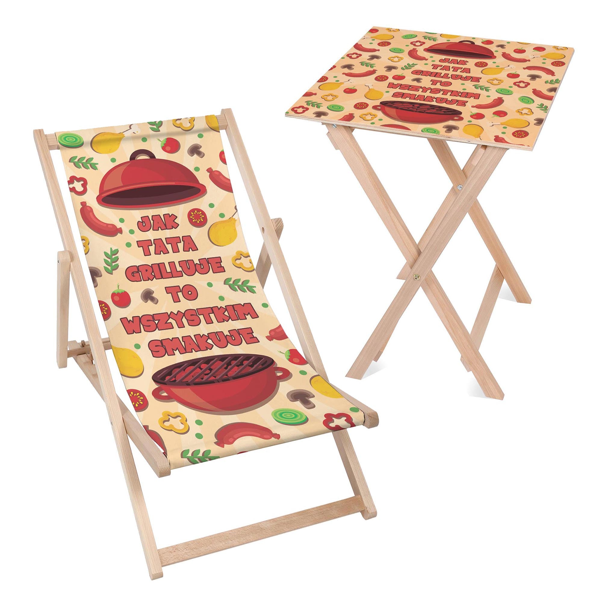 Deck Chair and Table Set Dad is Grilling for Everyone