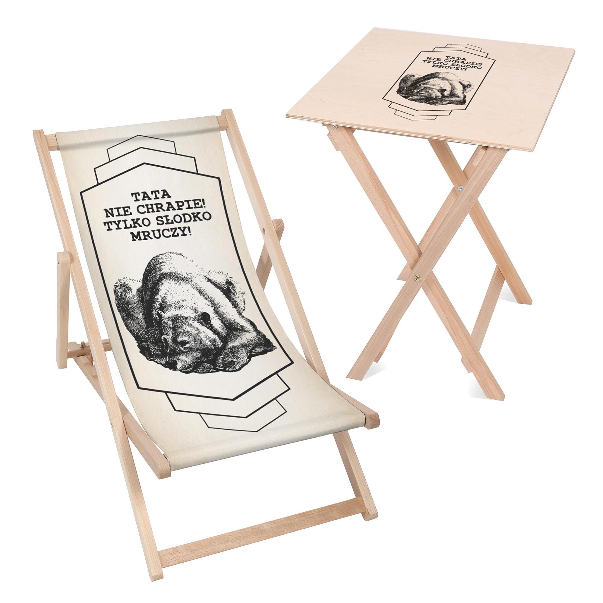 Deck Chair and Table Set The Most Important Call Me Dad