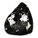 Puf Birnenform Boho-Blumen-S-Samt