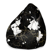 Sedací vak Pearshape Bohémske kvety-M-Oxford