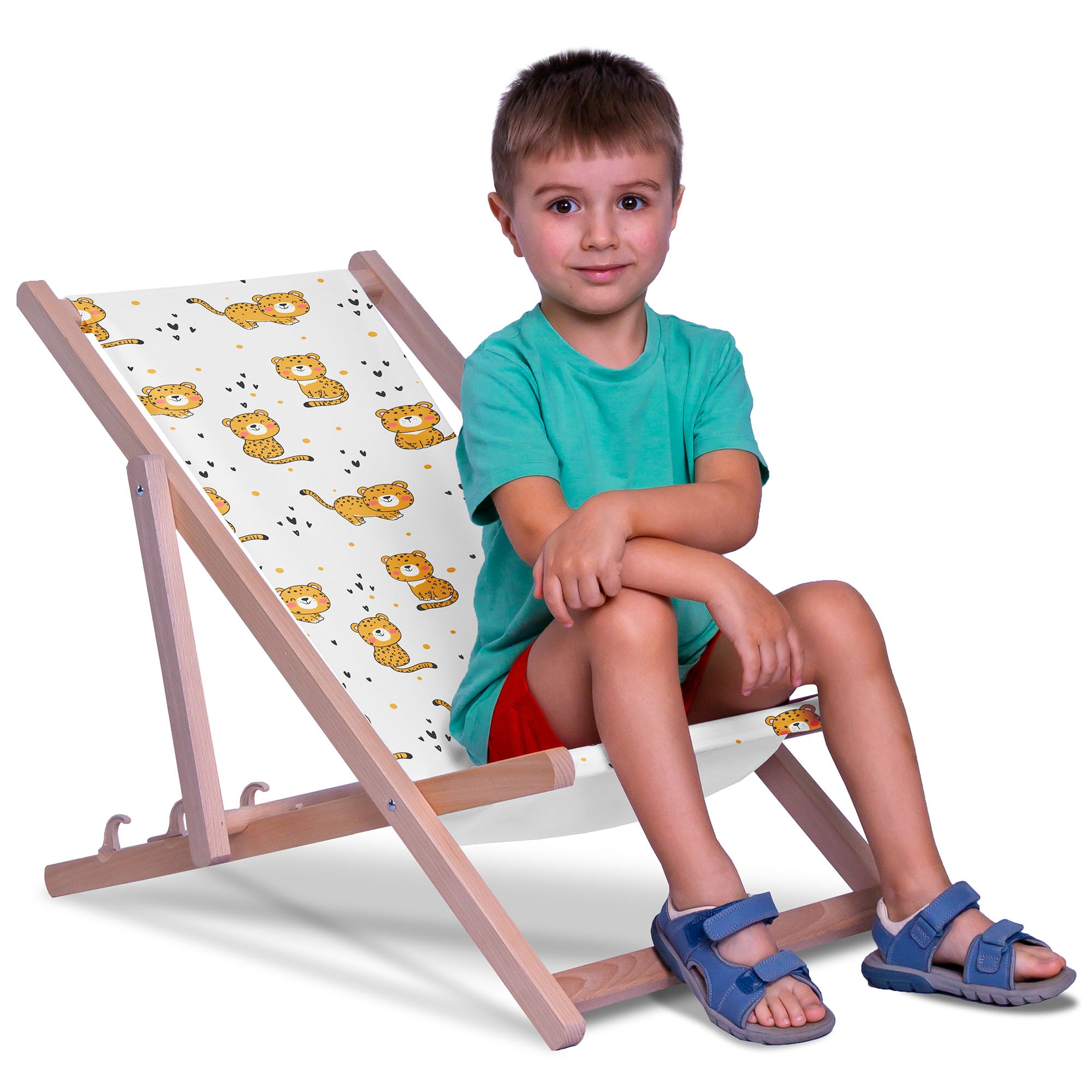 Leżak drewniany Baby Tiger