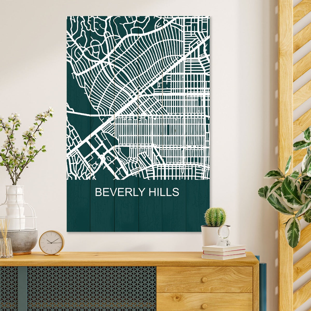 Wood Picture Beverly Hills-30x40 cm