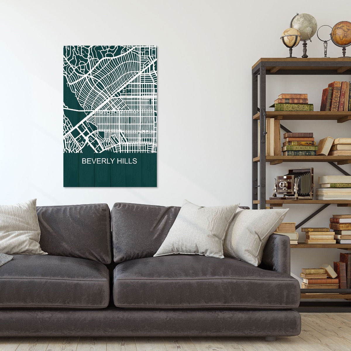 Obraz Wood Beverly Hills-50x70 cm