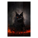 Obraz Wood Black Cat Energy-30x30 cm