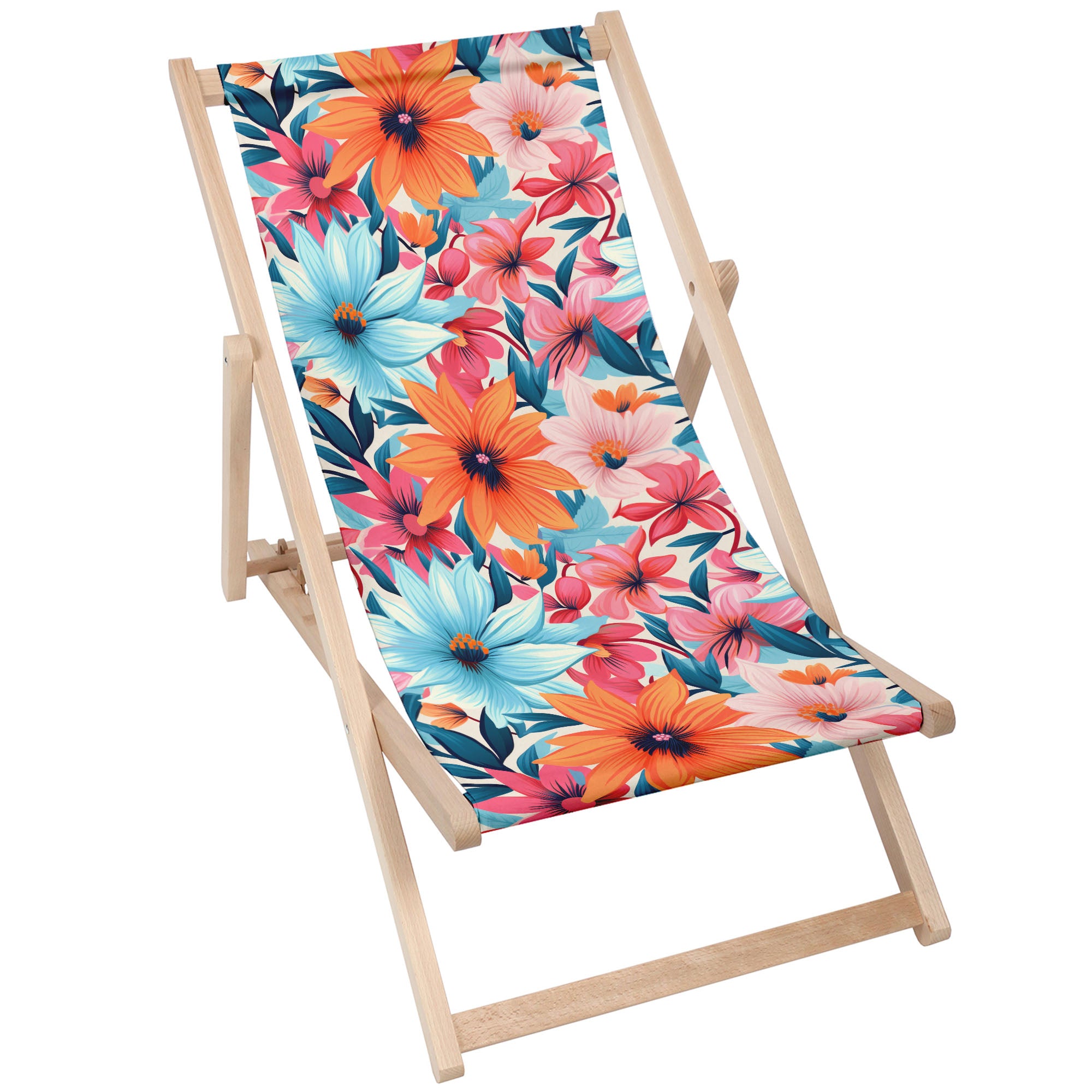 Leżak drewniany Blossoms-S