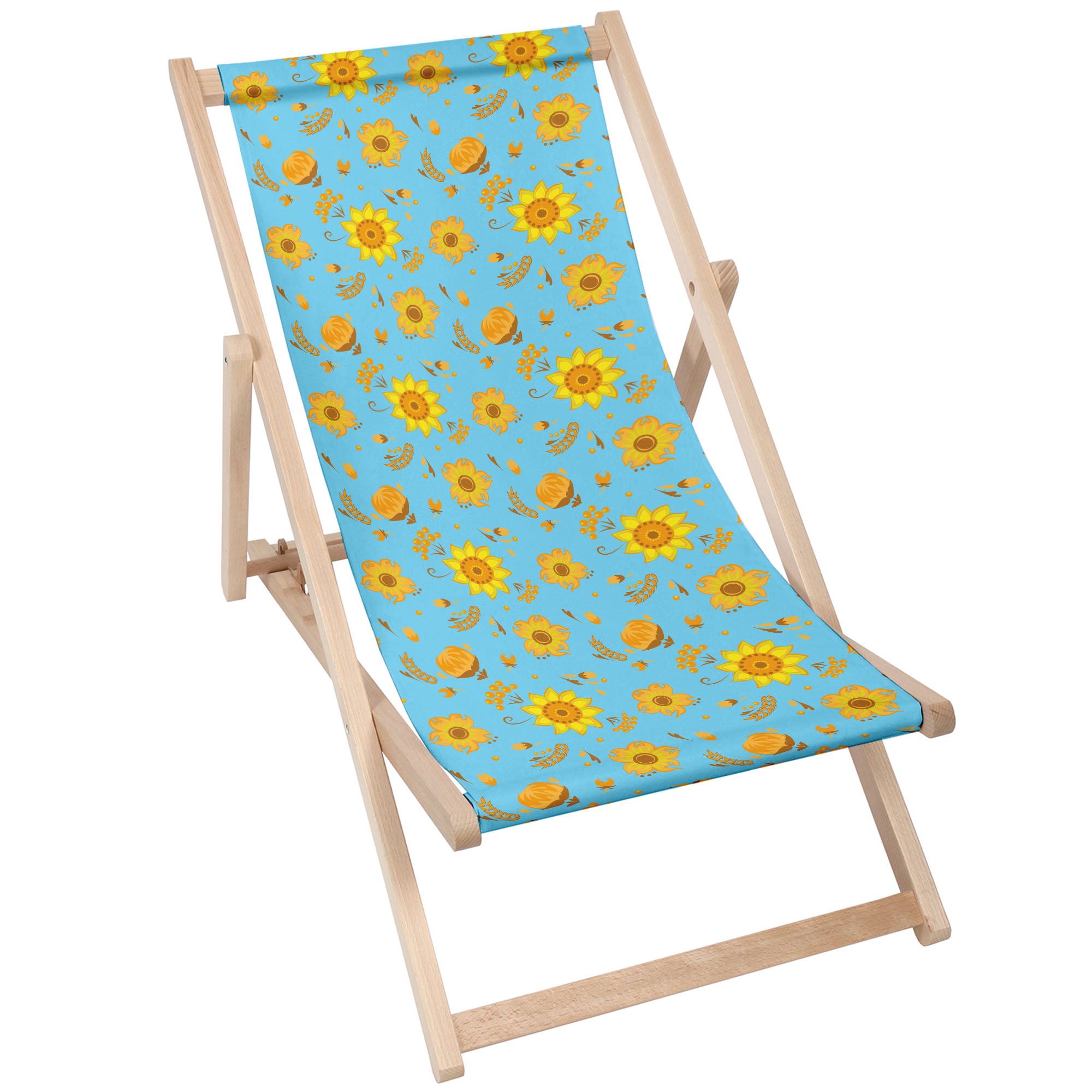 Leżak drewniany Blue Paradise-M