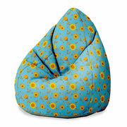 Puf Pearshape Blue Paradise-S-Velvet