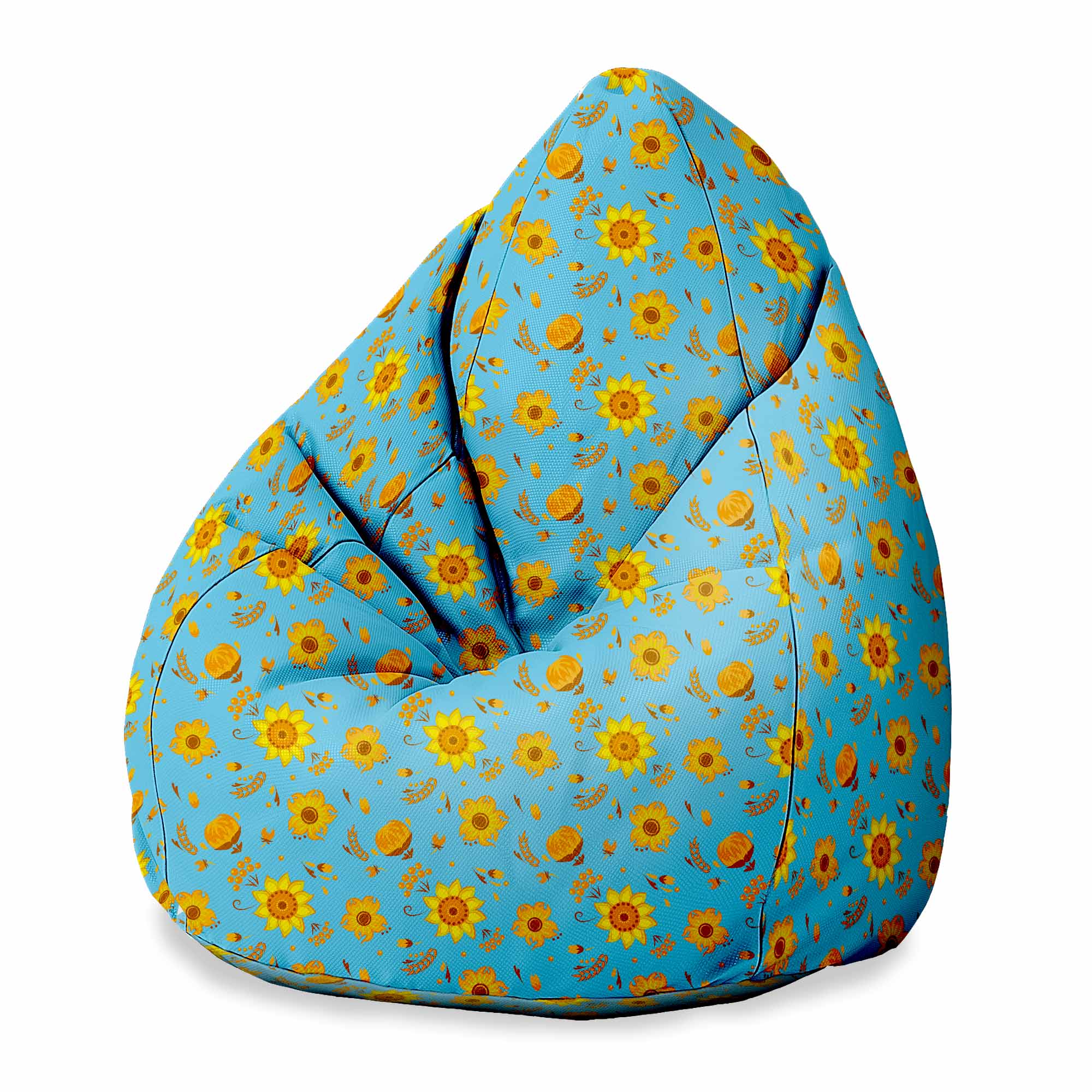 Puf Pearshape Blue Paradise-M-Oxford