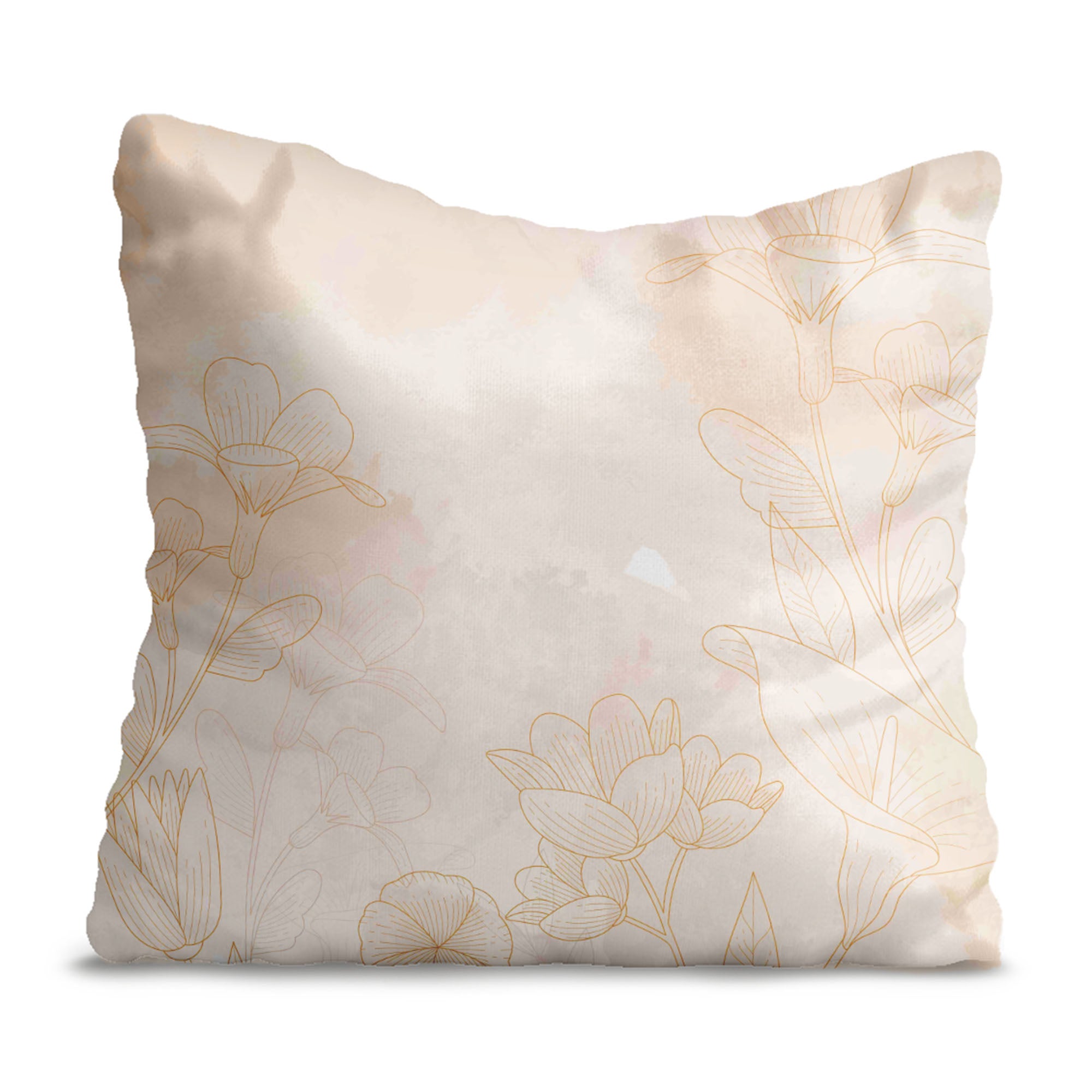 Poduszka Boho Beige Flowers-Panama
