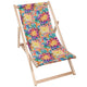 Leżak drewniany Botanical Floral Geometric Pattern-M