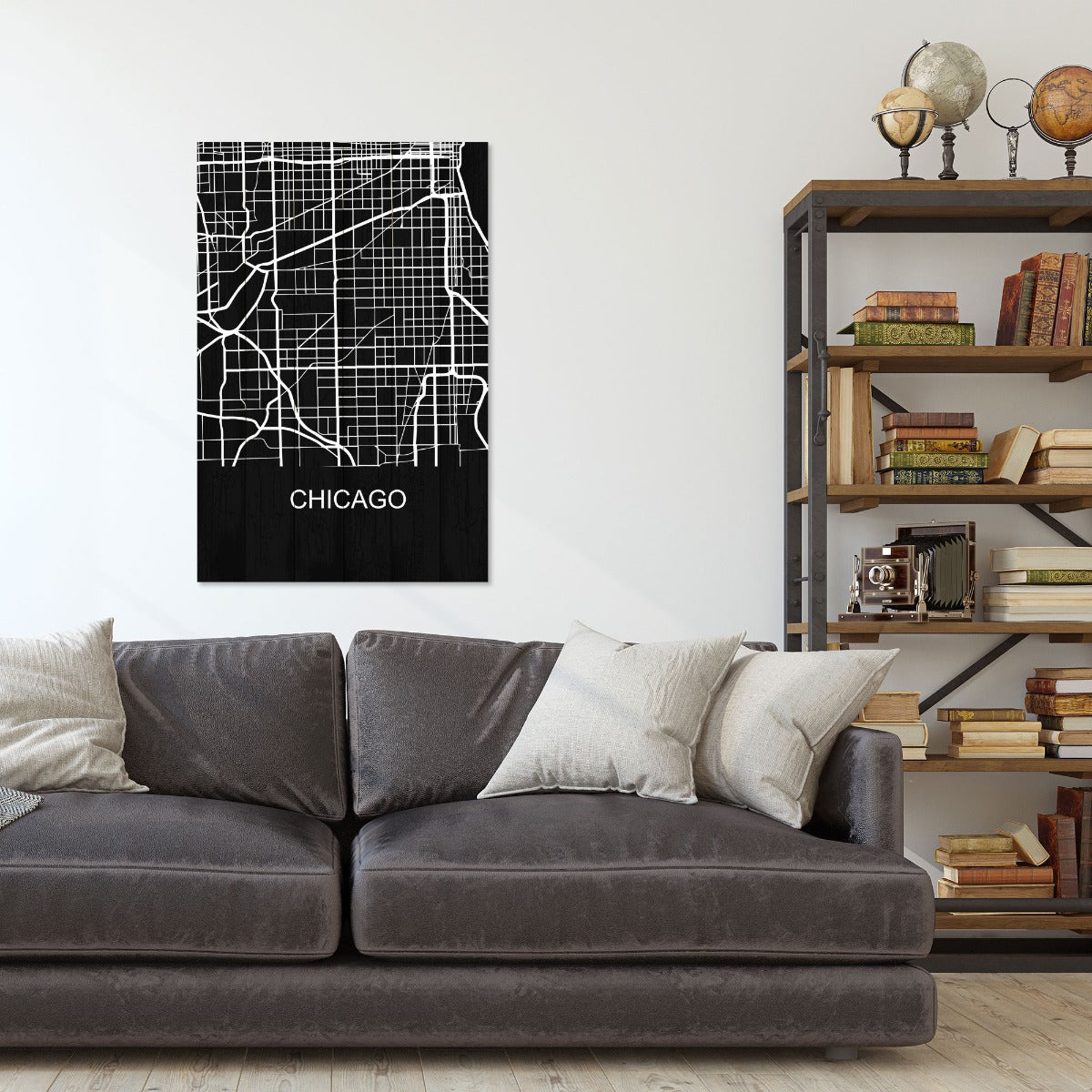 Obraz Wood Chicago-20x30 cm