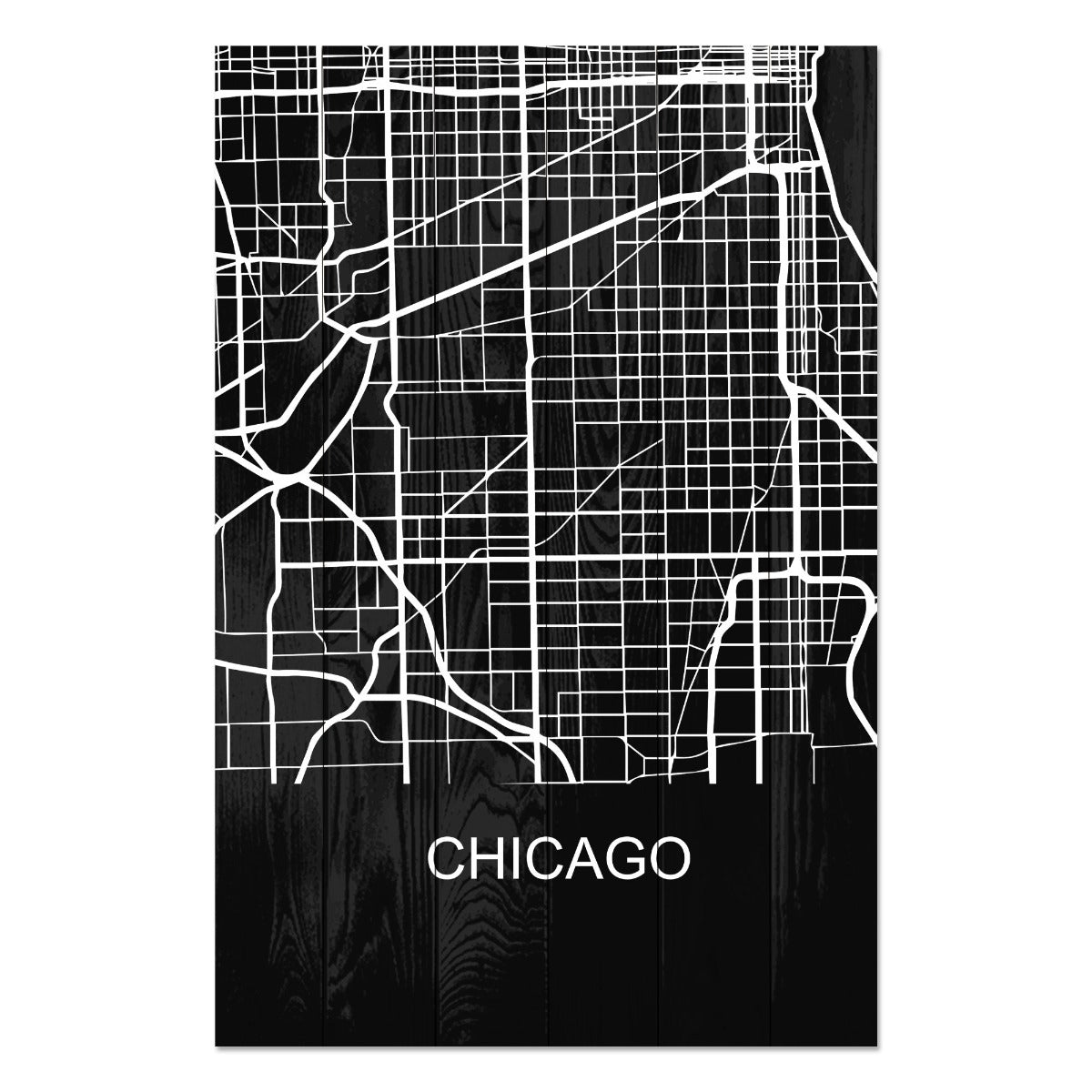 Obraz Wood Chicago-20x30 cm