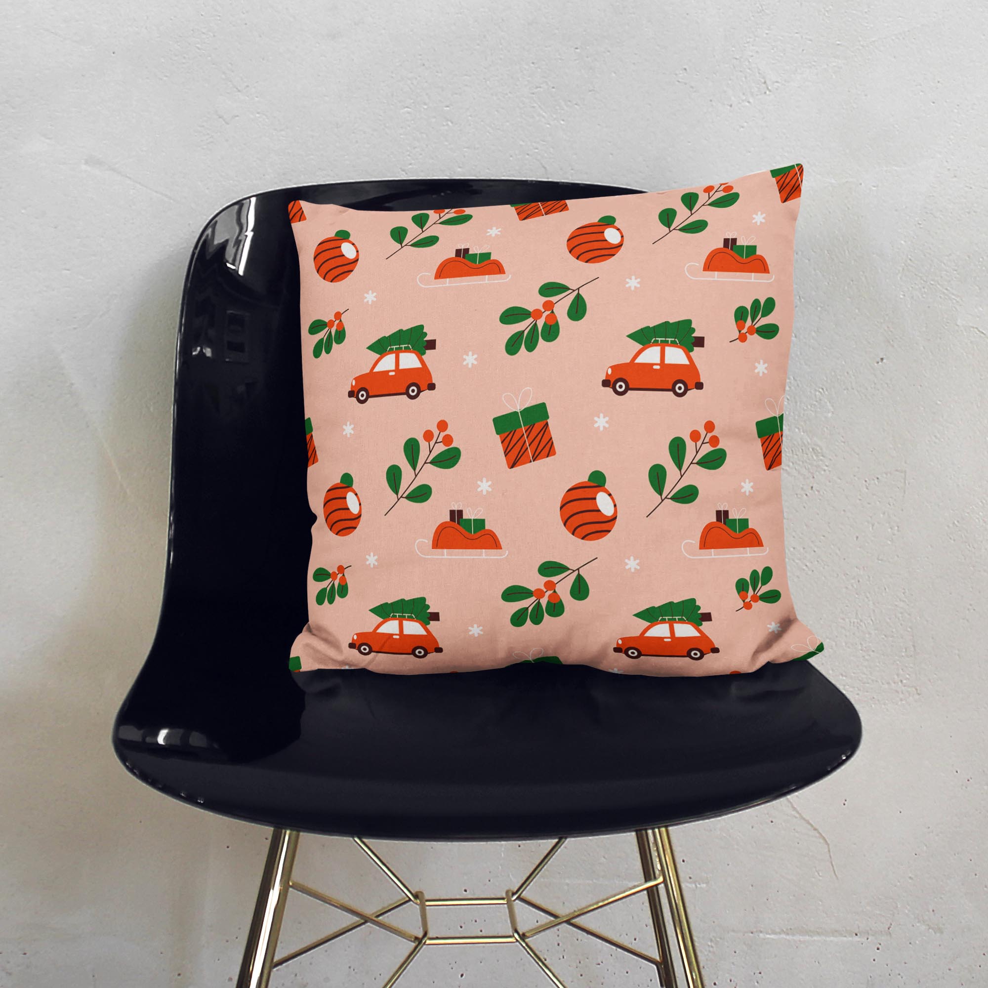 Christmas Celebration-Velvet Pillow