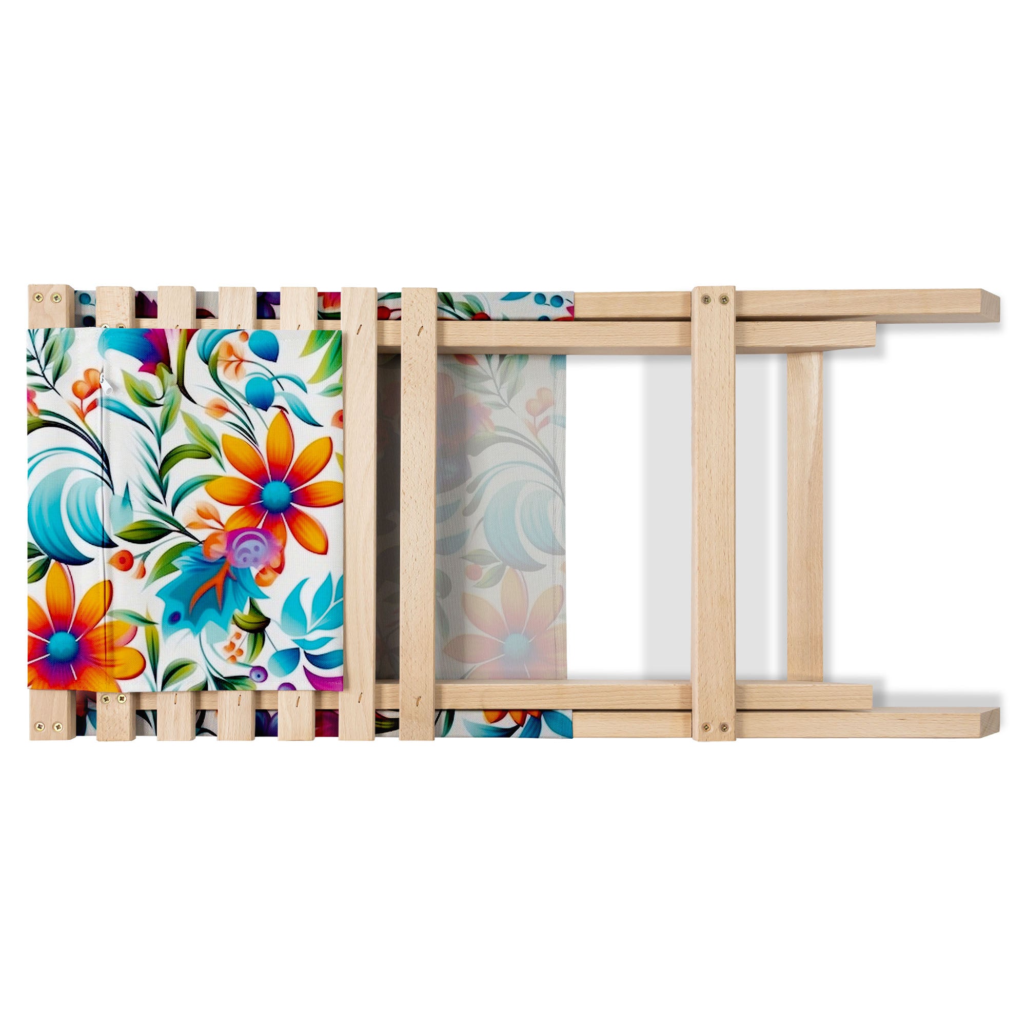 Składane Krzesło Plażowe Colorful Floral Pattern