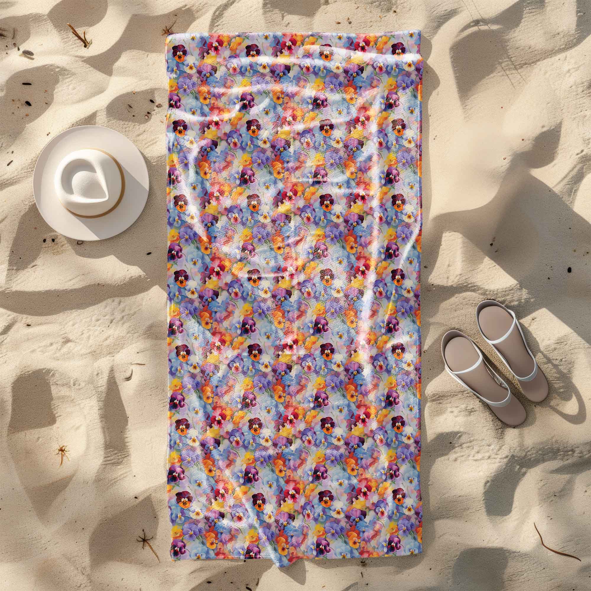 Ręcznik Colorful Flowers Pattern