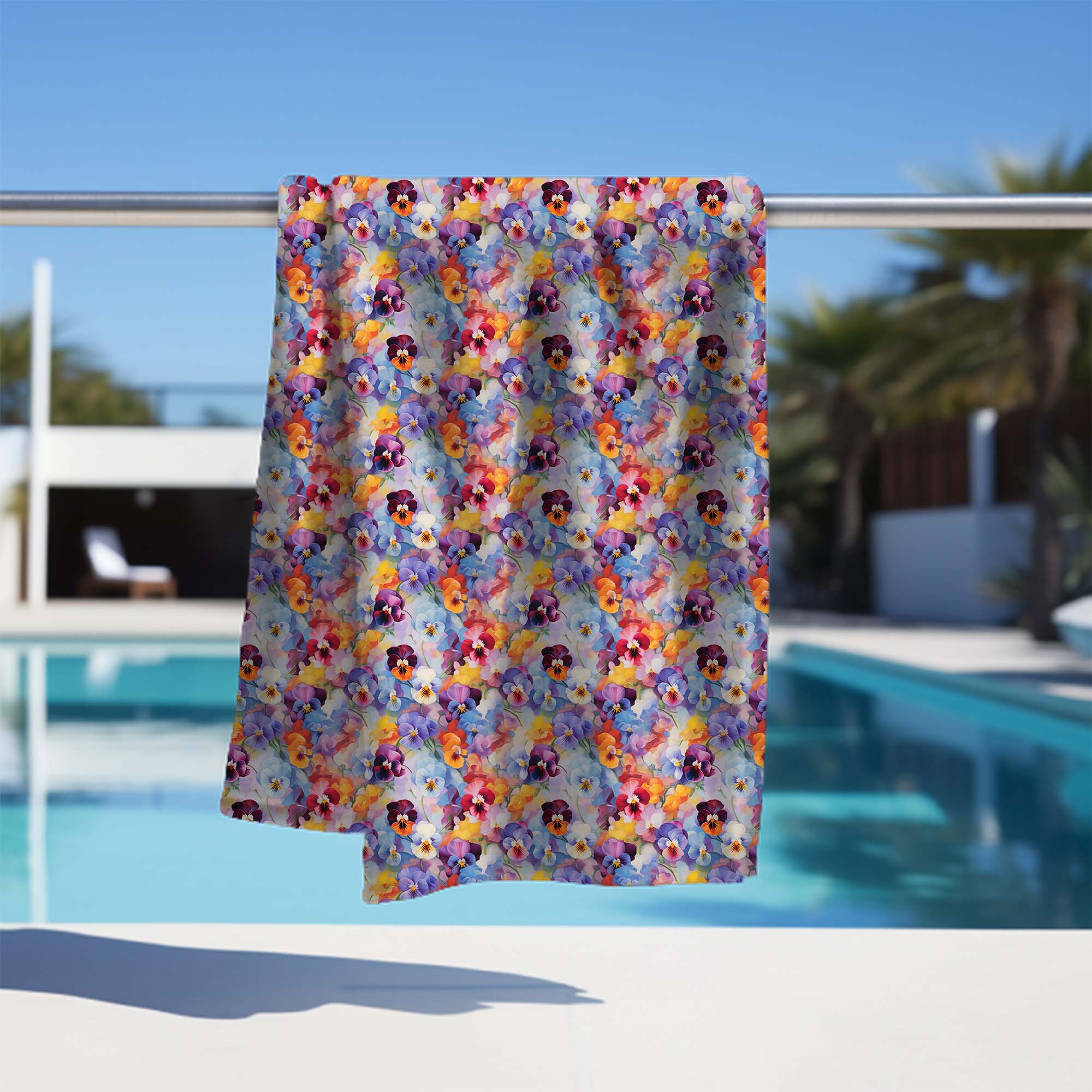 Uterák Colorful Flowers Pattern-70x140 cm