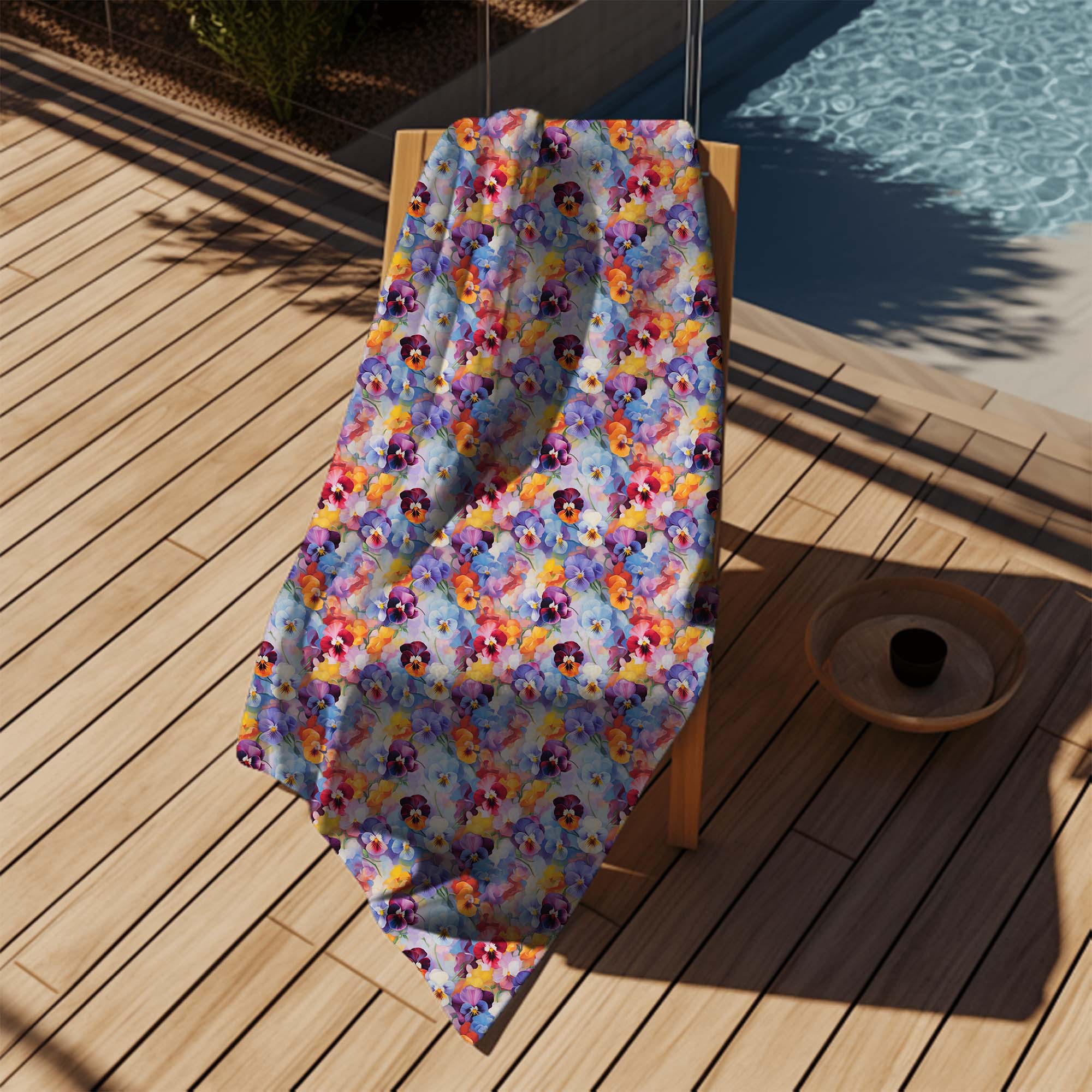Uterák Colorful Flowers Pattern-70x140 cm