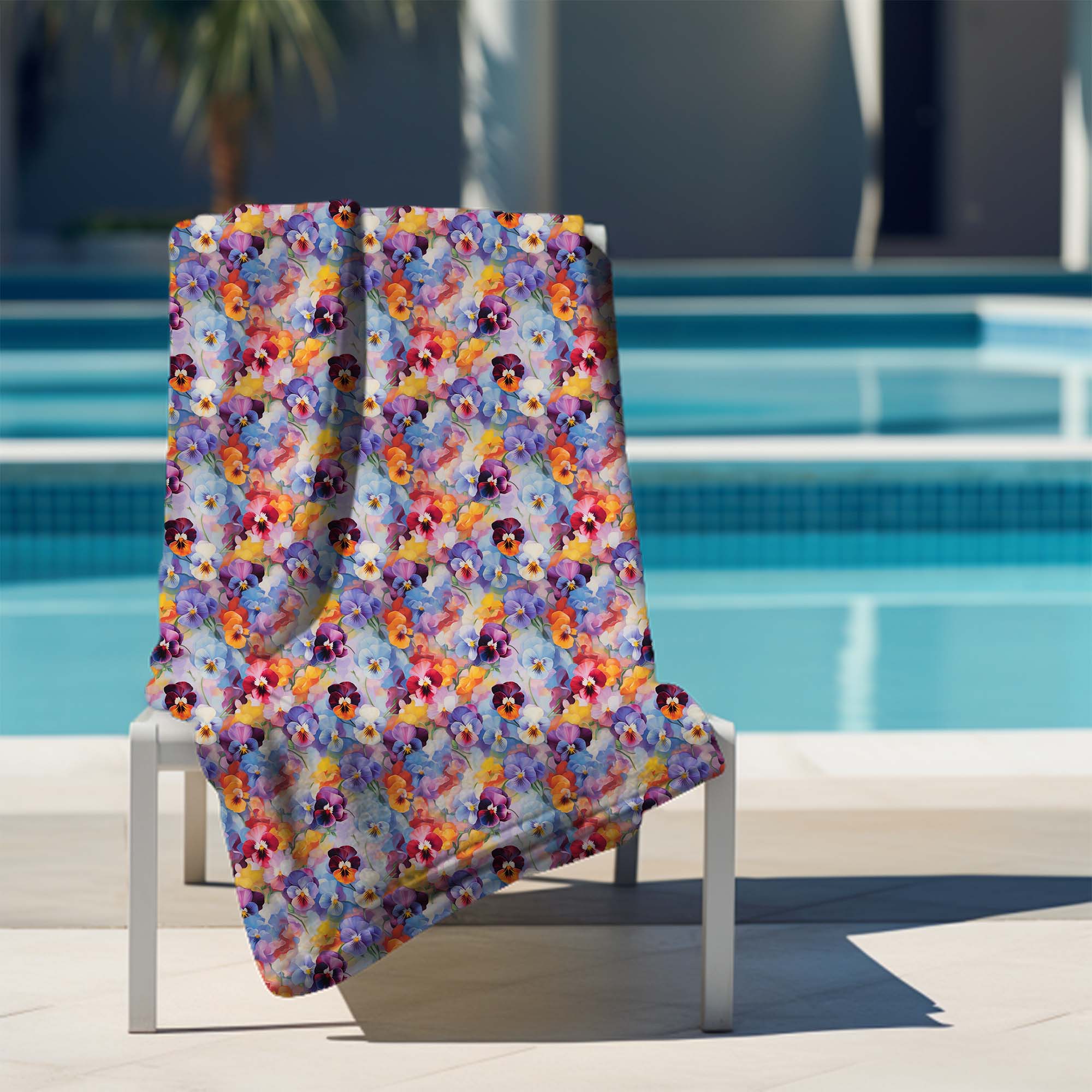 Uterák Colorful Flowers Pattern-70x140 cm