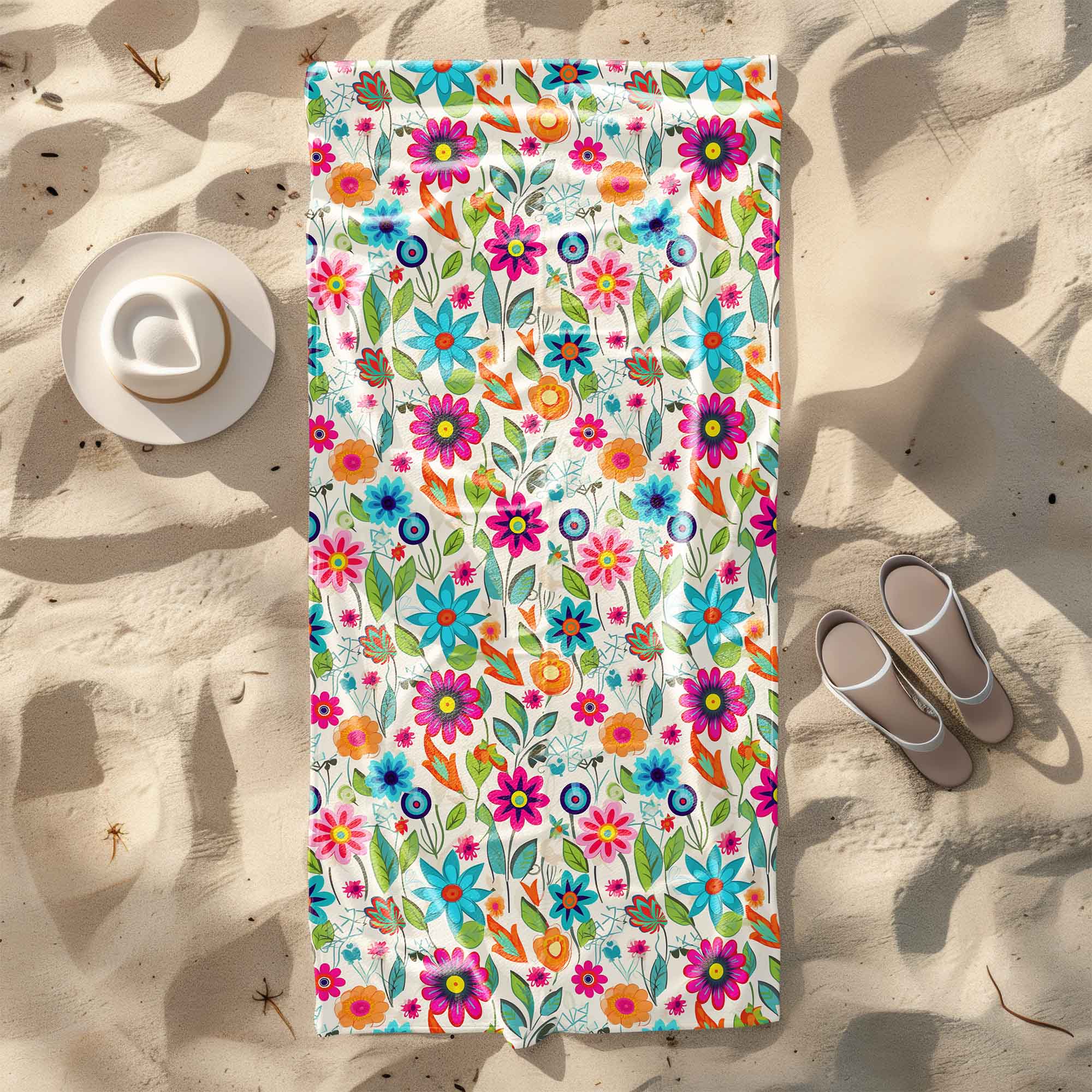 Towel Small Spring Flowers-70x140 cm