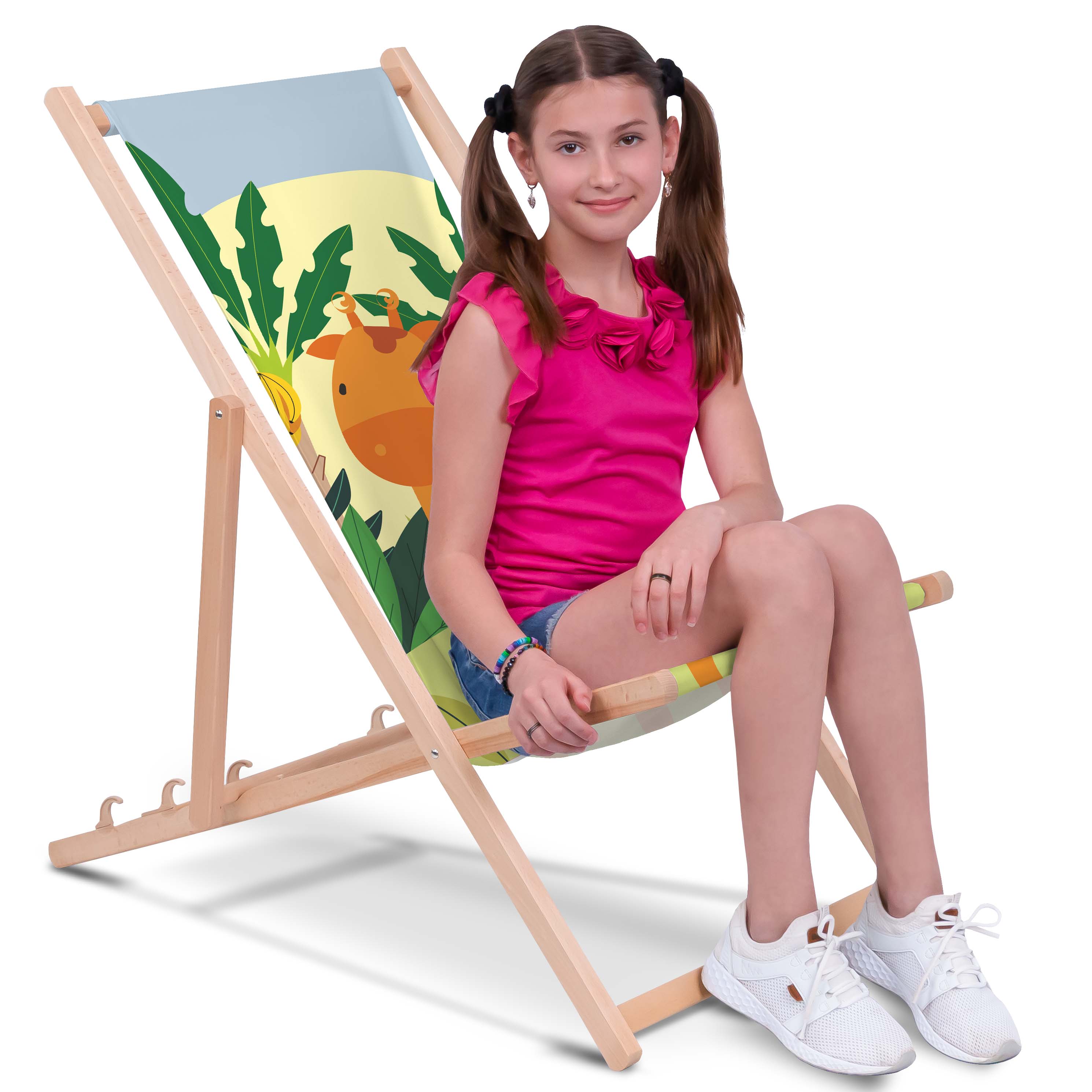 Leżak drewniany Crazy Giraffe
