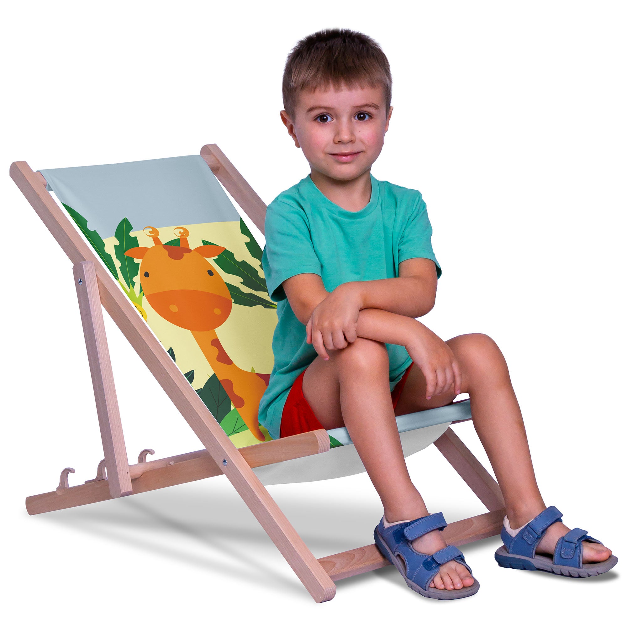 Leżak drewniany Crazy Giraffe-S
