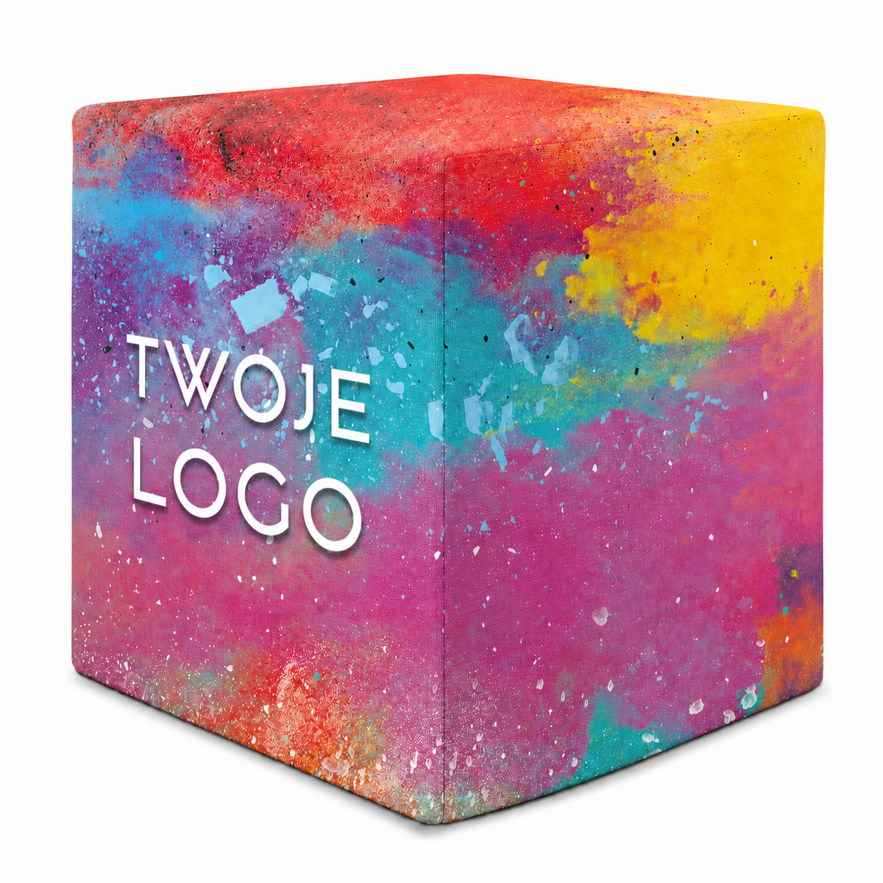 Puf Qubik z twoim logo reklamowym