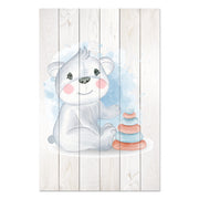 Obraz Wood Cute Koala Playing with Toys