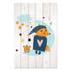 Obraz Wood Cute Sleeping Fox-40x60 cm