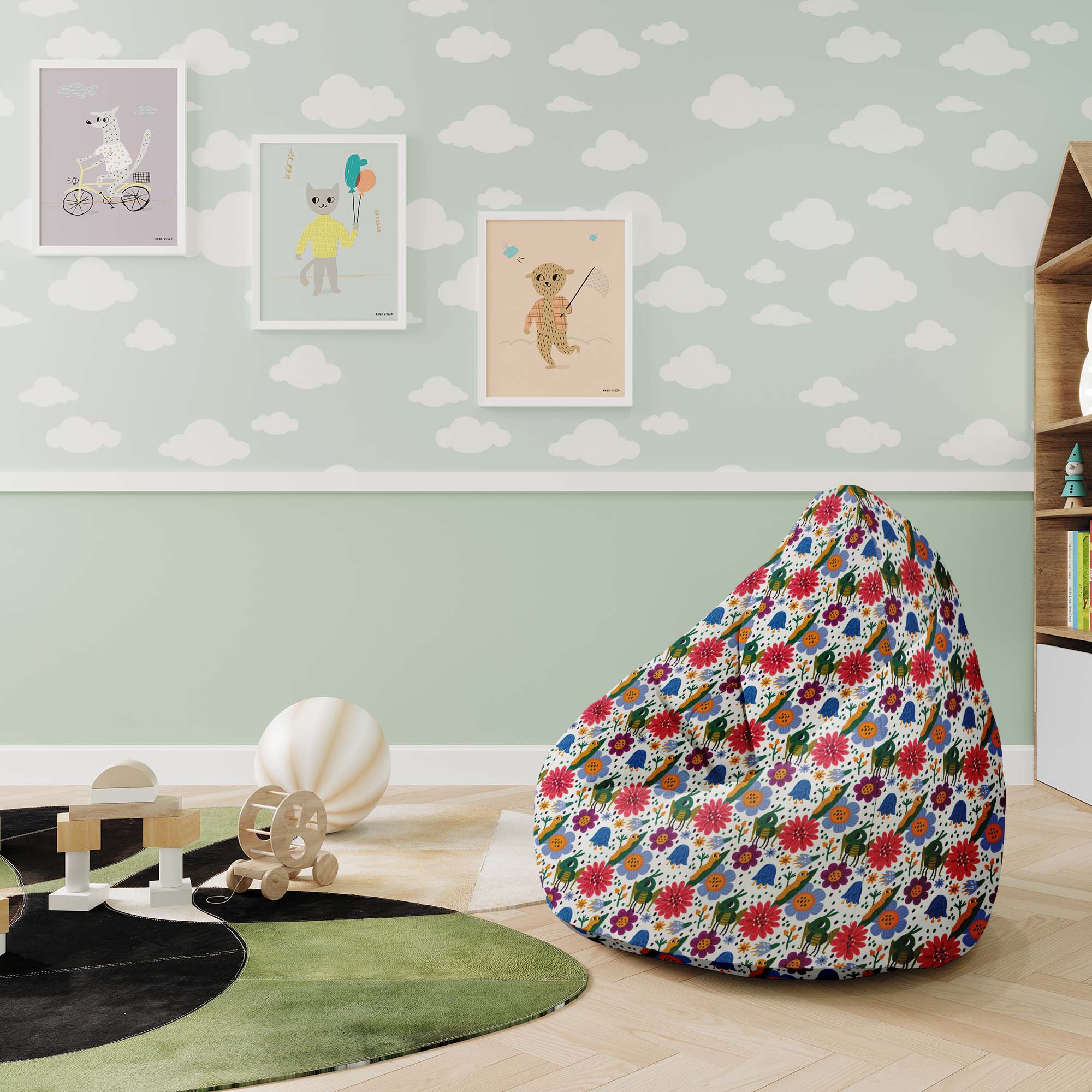 Puf Pearshape Cute Bugs-S-Oxford