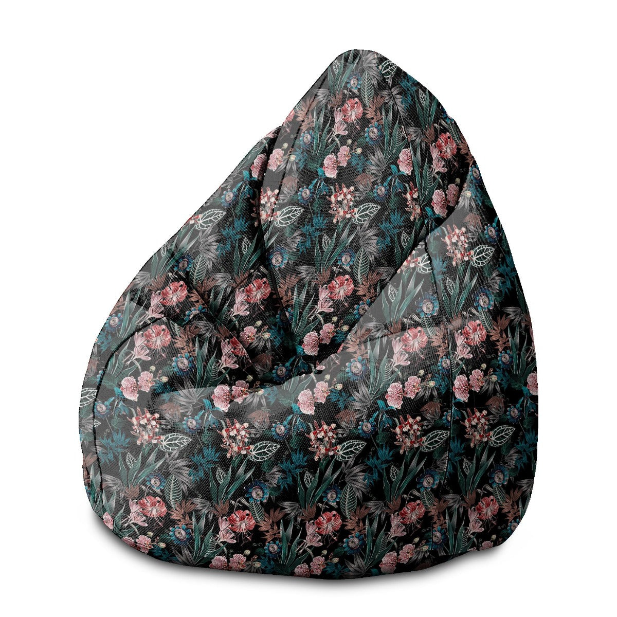 Puf Pearshape Dark Botanic