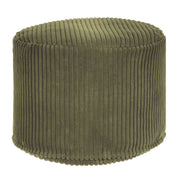Puf okrągły podnóżek Lincoln Dark Olive-S