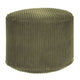 Puf okrągły podnóżek Lincoln Dark Olive-M