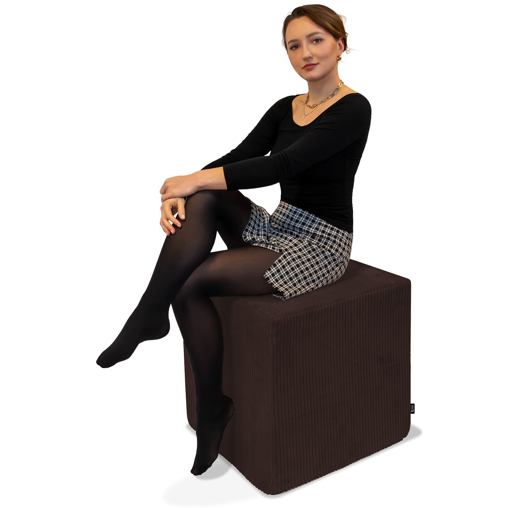 Puf Qubik Dark Chocolate-40x40 cm