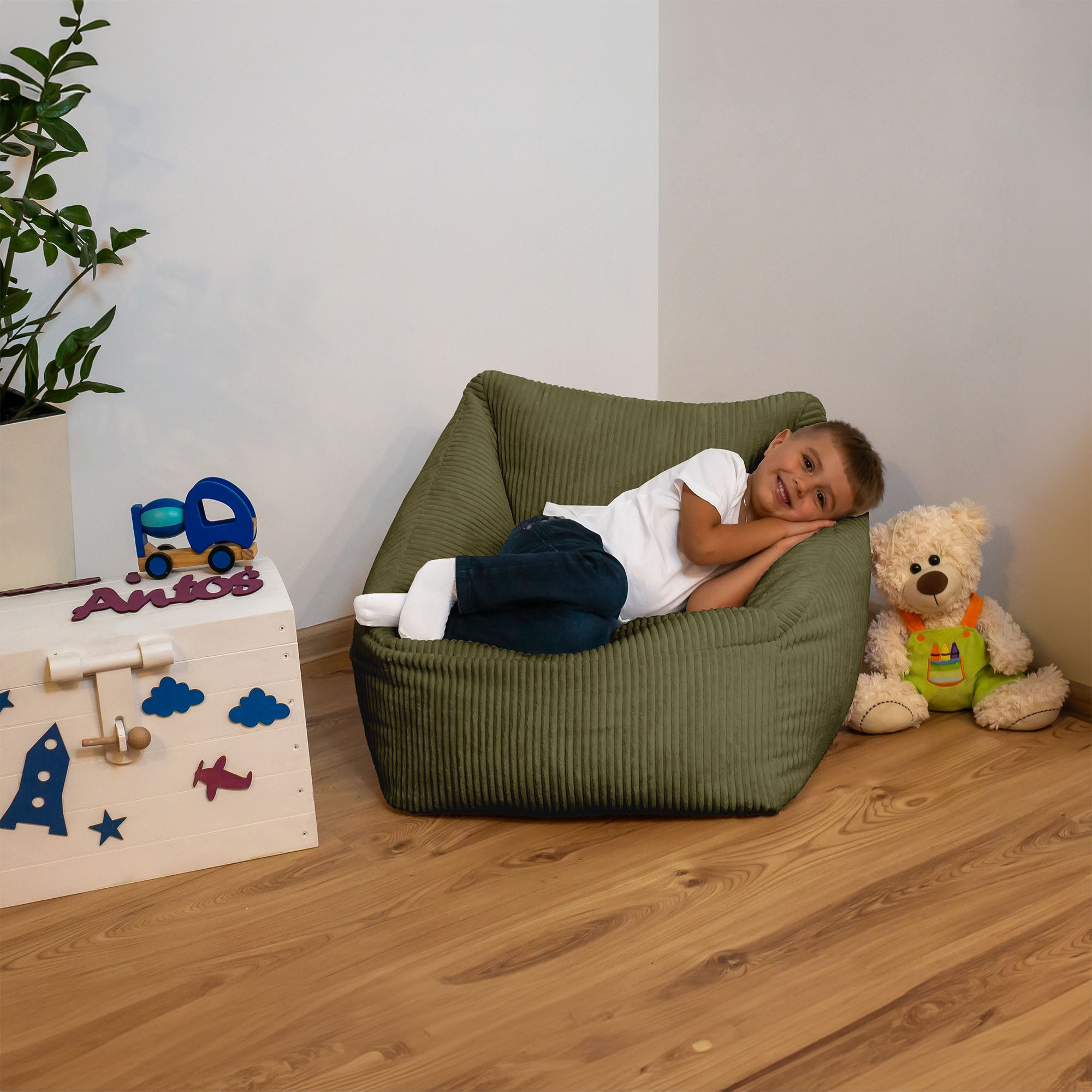 Fotel Dziecięcy Dark Olive