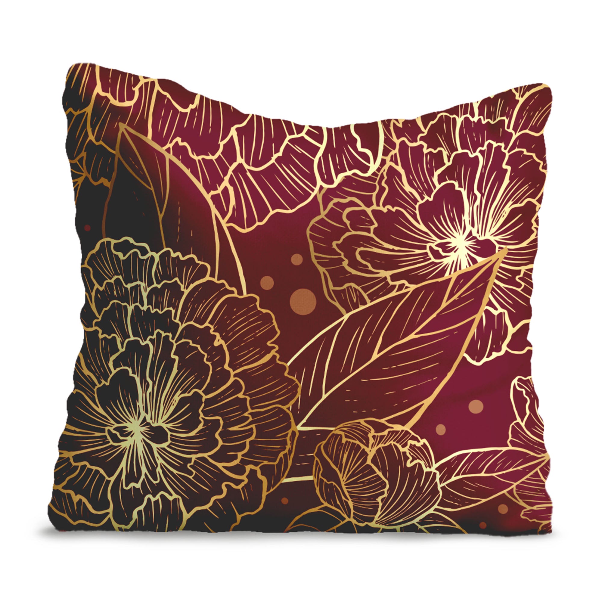 Deep Peonia-Oxford Pillow