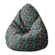 Pear-shaped Pouf Scattered Flowers-S-Oxford