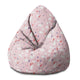 Puf Pearshape Pink Abstract-S-Oxford