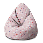 Puf Pearshape Pink Abstract-M-Oxford