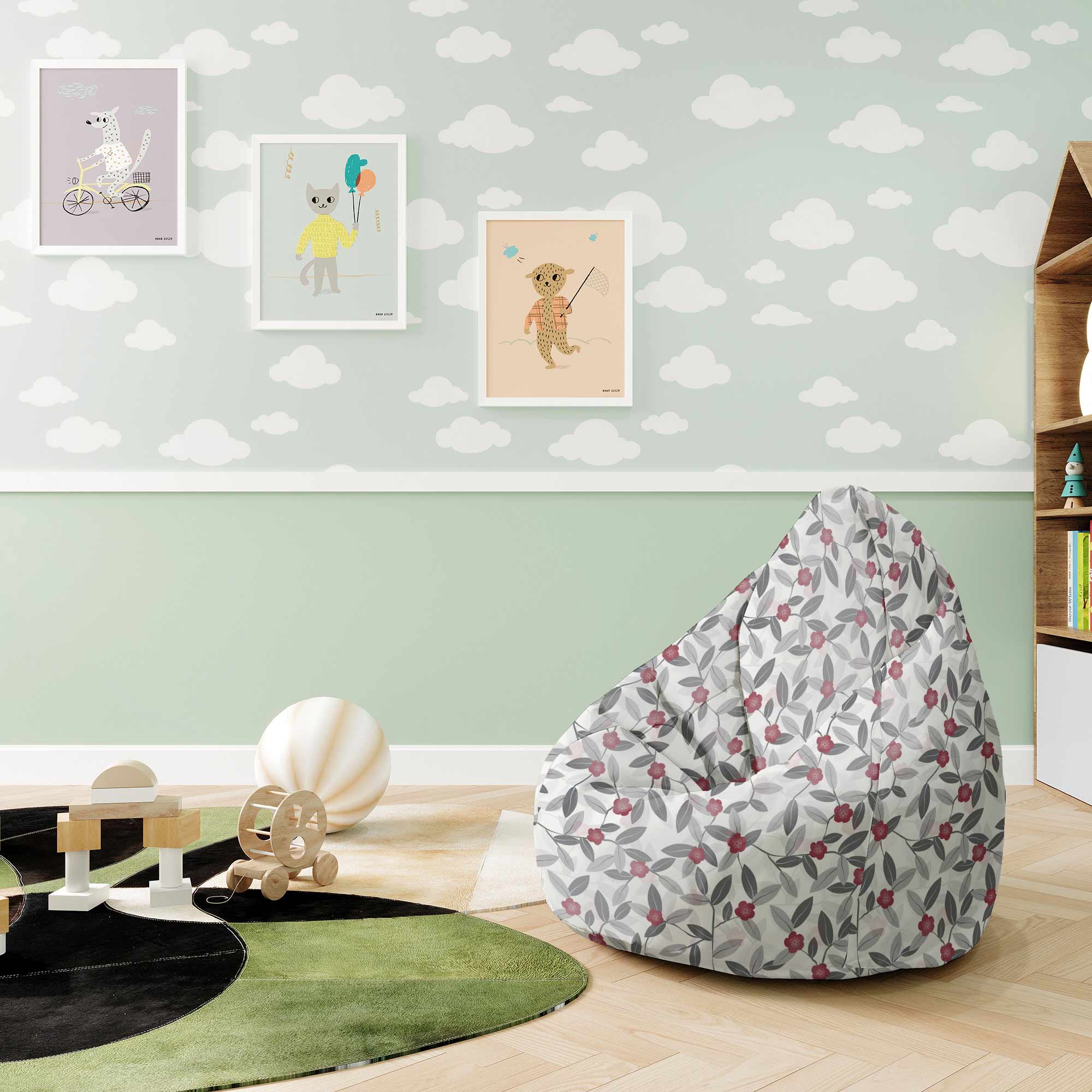 Puf Pearshape Pod Stromem-S-Oxford