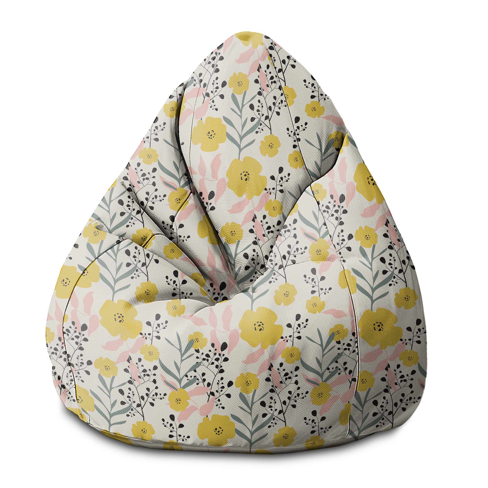 Pearshape Pouf Yellow Daffodil-M-Oxford