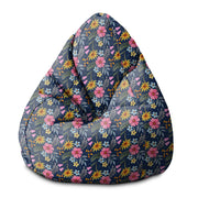 Pearshape Pouf Spring Flowers
