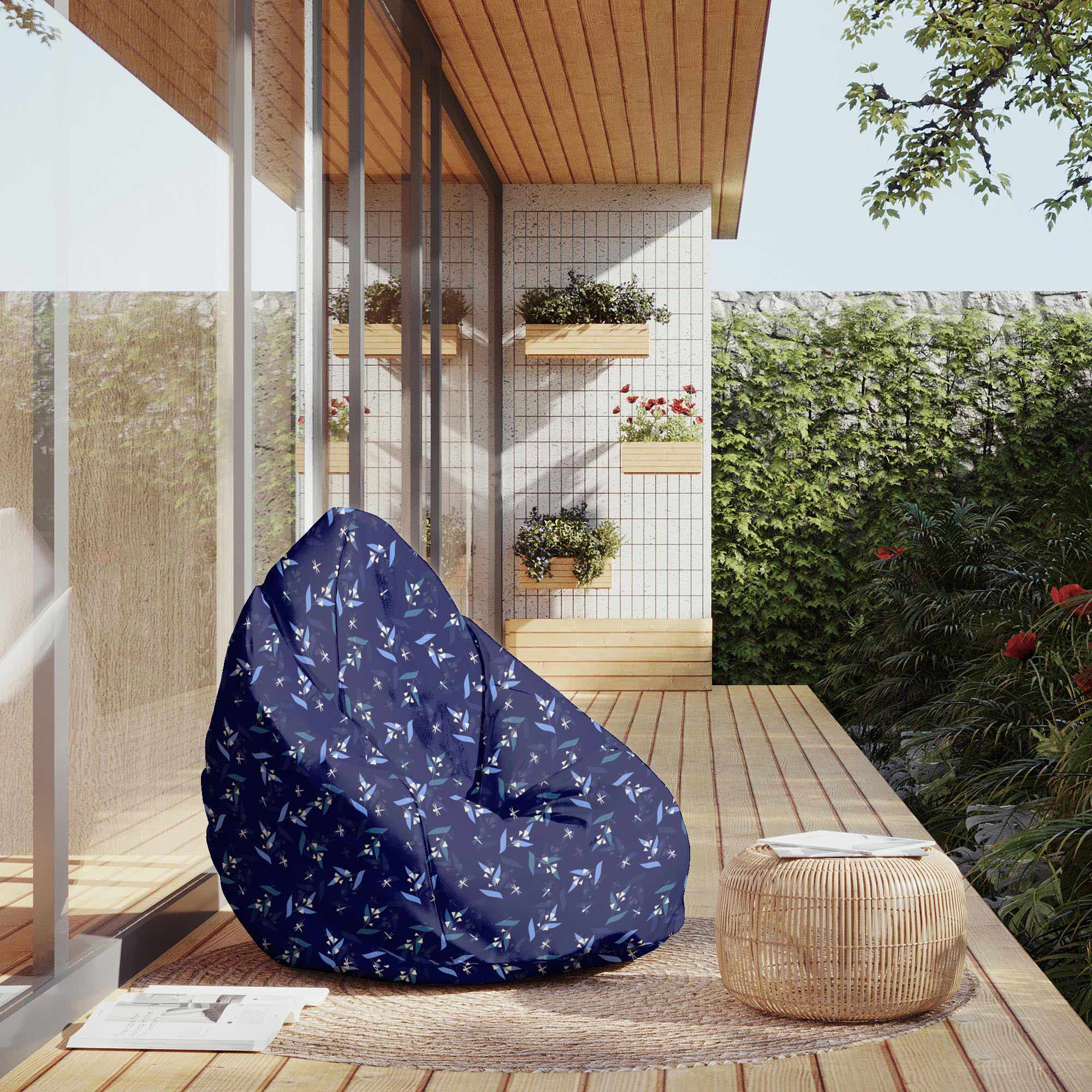 Puf Pearshape Mesiacové Kvety-S-Velvet