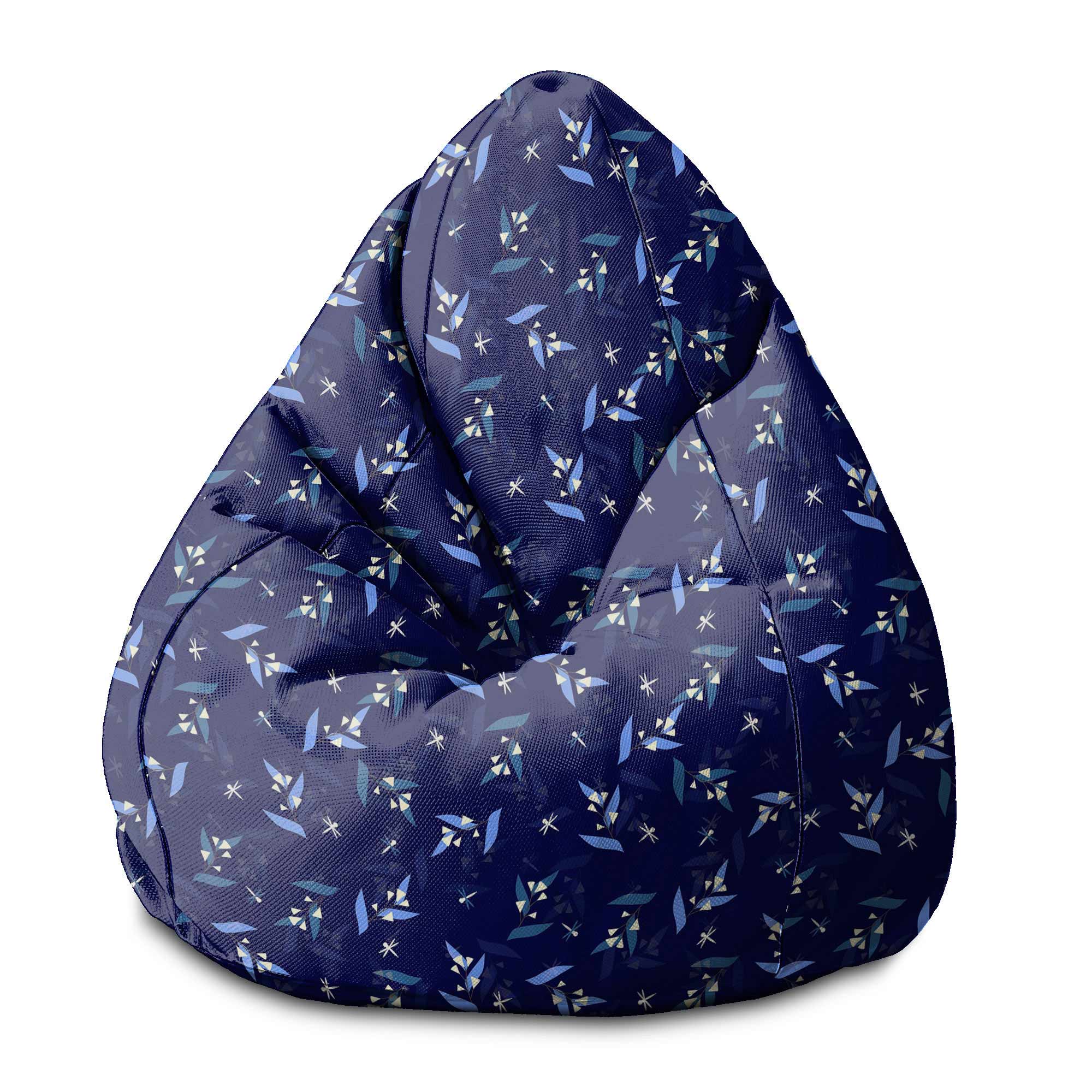 Puf Pearshape Mesiacové Kvety-S-Velvet