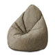 Pearshape Pouf More Leaves Beige-S-Velvet
