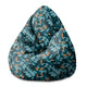 Puf Pearshape Minimal Leaves Pattern-M-Oxford