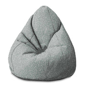 Puf Birnenform Einfaches Blumenmuster-S-Samt