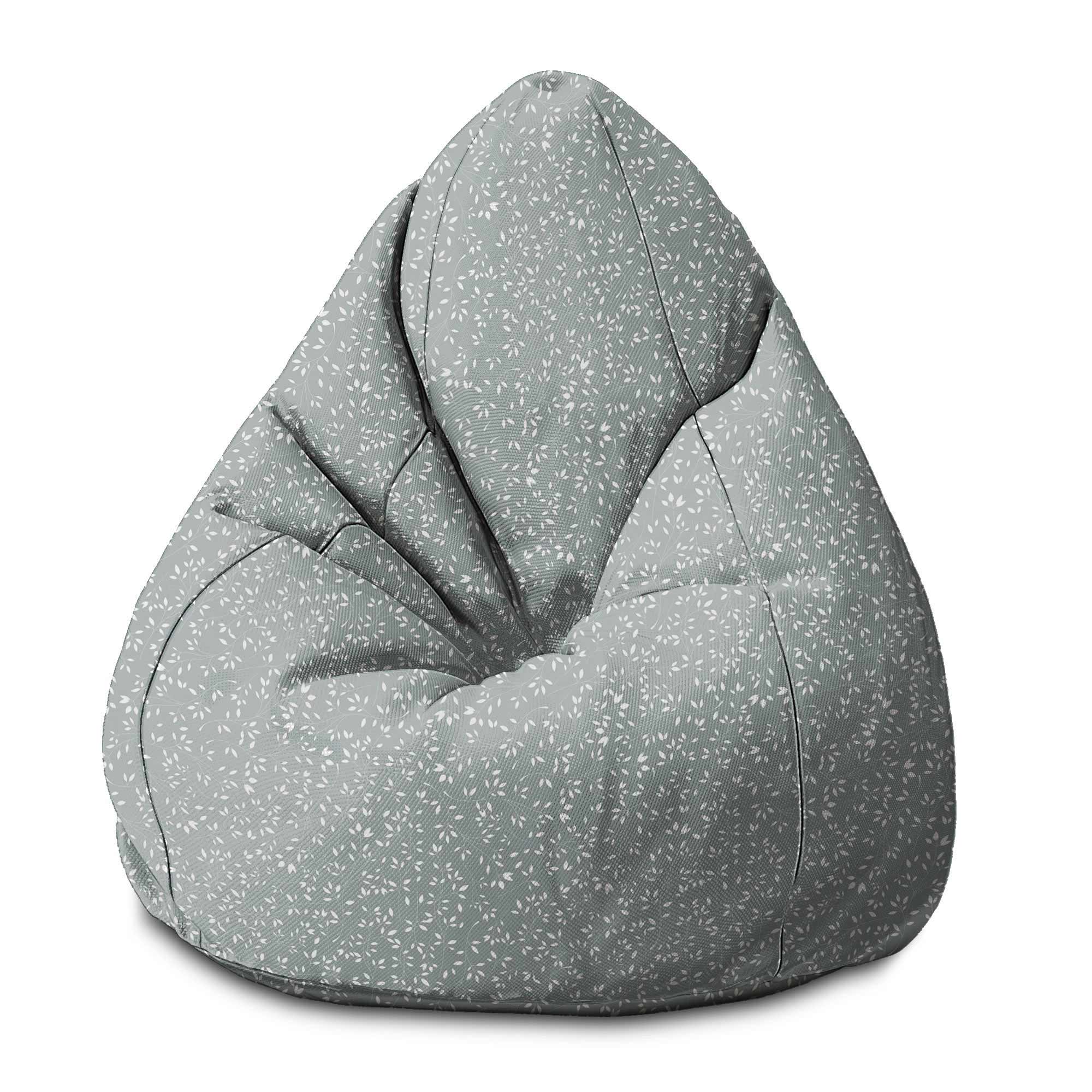 Puf Birnenform Einfaches Blumenmuster-S-Samt