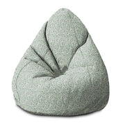 Pearshape Pouf Tiny White Flowers Meadow-S-Oxford