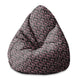 Pear-shaped Pouf Pink Flowers Pattern-S-Oxford